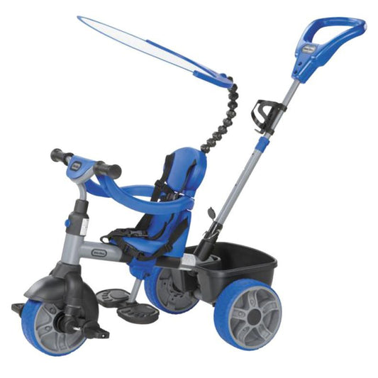 4-in-1 Basic Edition Trike - Blue  C Adjustable Trike with Parent Handle