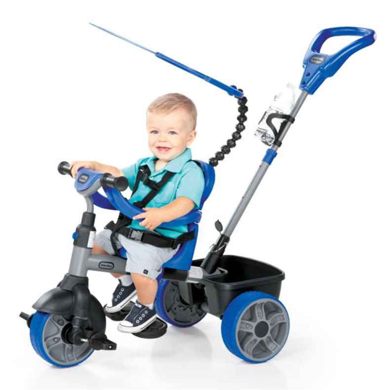 4-in-1 Basic Edition Trike - Blue  C Adjustable Trike with Parent Handle