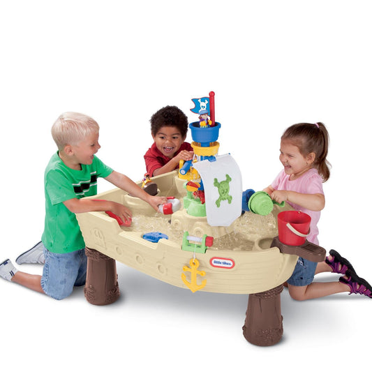 Anchors Away Pirate Ship  C Water Play Table with Cannon, Spinner & Splashing Fun