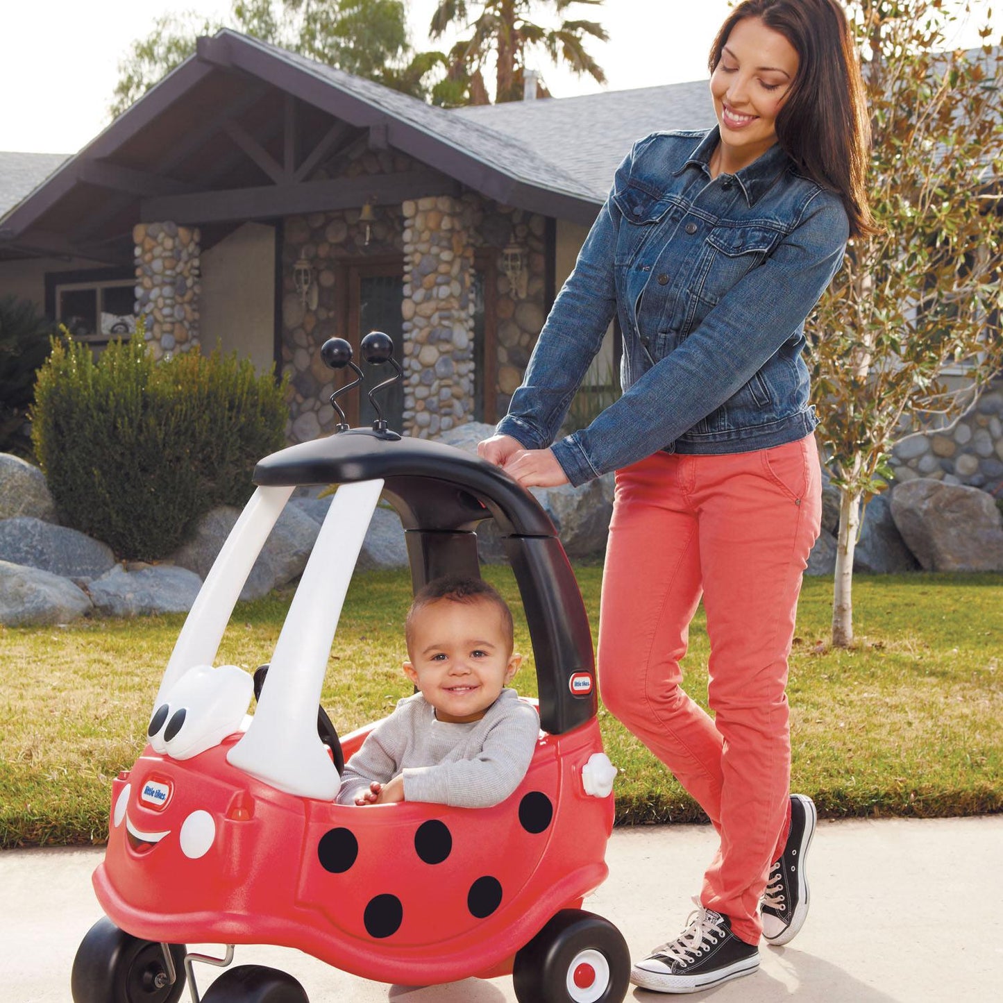 Cozy Coupe - Ladybug with Parent Handle