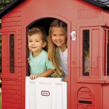Cape Cottage Playhouse Red  C Indoor & Outdoor Playhouse