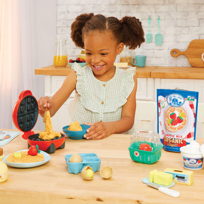 Creative Chefs  Waffle Kit  C Breakfast Playset with Functional Waffle Maker