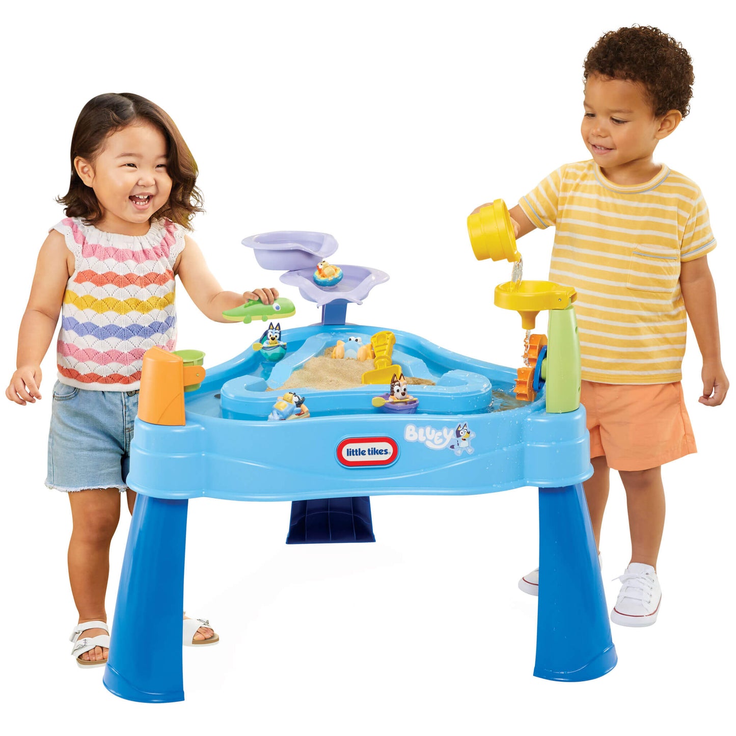 Bluey Beach Water Table  -  Interactive Outdoor Playset with Sand & Water Fun
