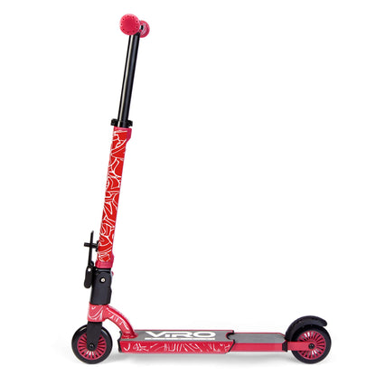 Viro Rides Compact Scooter Black and Red