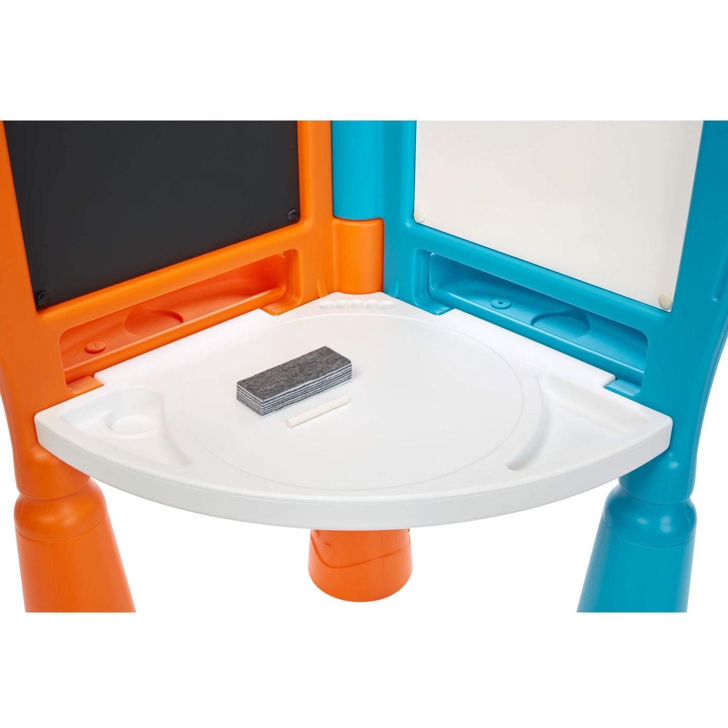 2-in-1 Drawing Table  C Easel, Chalkboard, & Dry-Erase Board