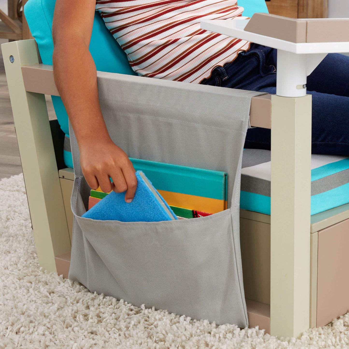 2-in-1 Fun & Study Swivel Desk  C Wooden Desk