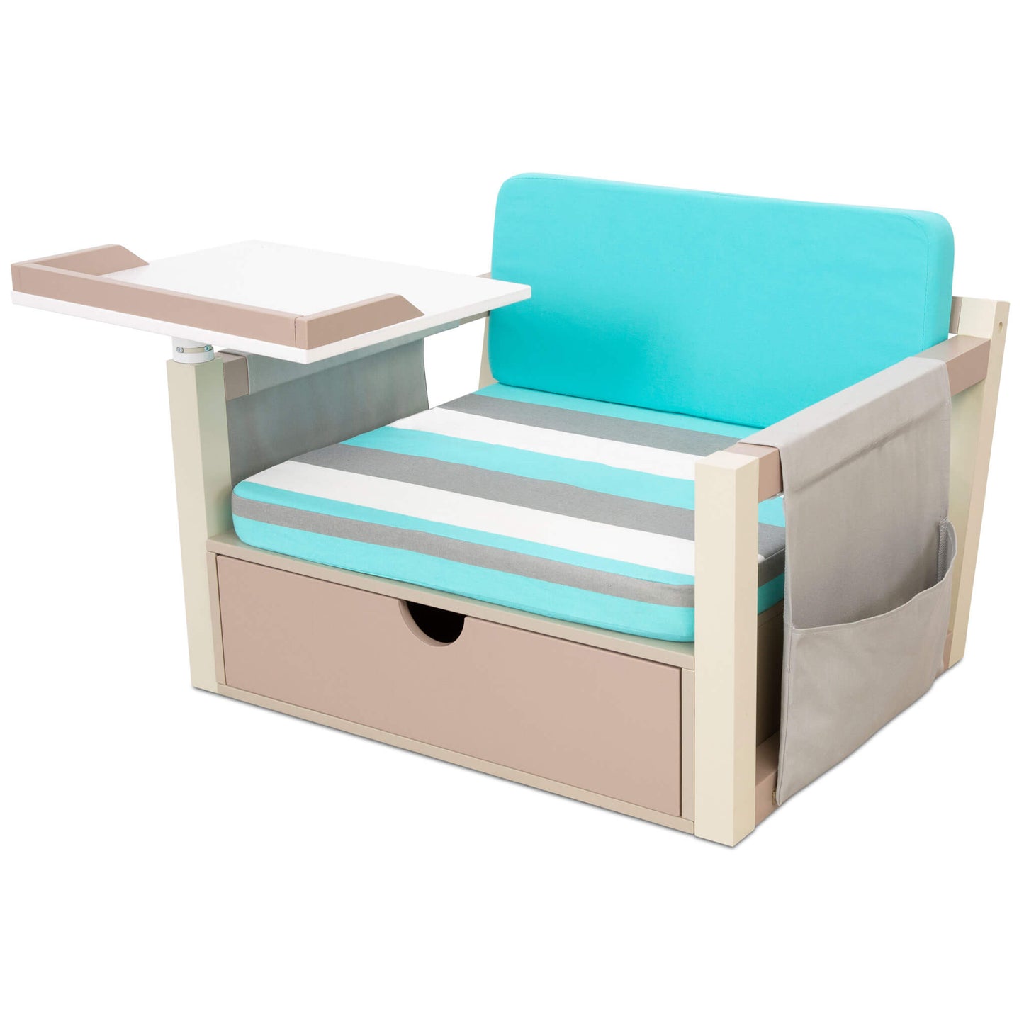 2-in-1 Fun & Study Swivel Desk  C Wooden Desk