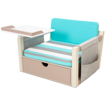 2-in-1 Fun & Study Swivel Desk  C Wooden Desk