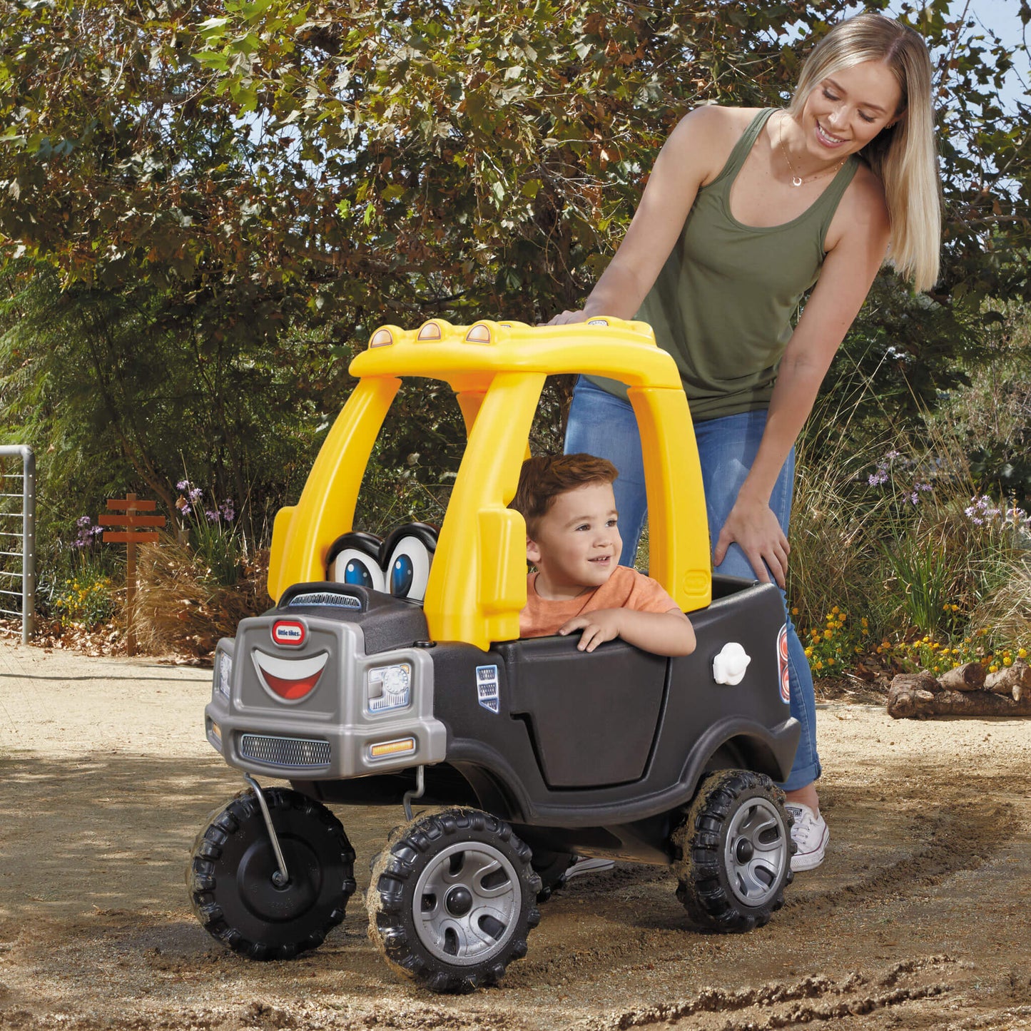 Cozy Truck  Ride-On - with Working Door, Tailgate & Durable Wheels