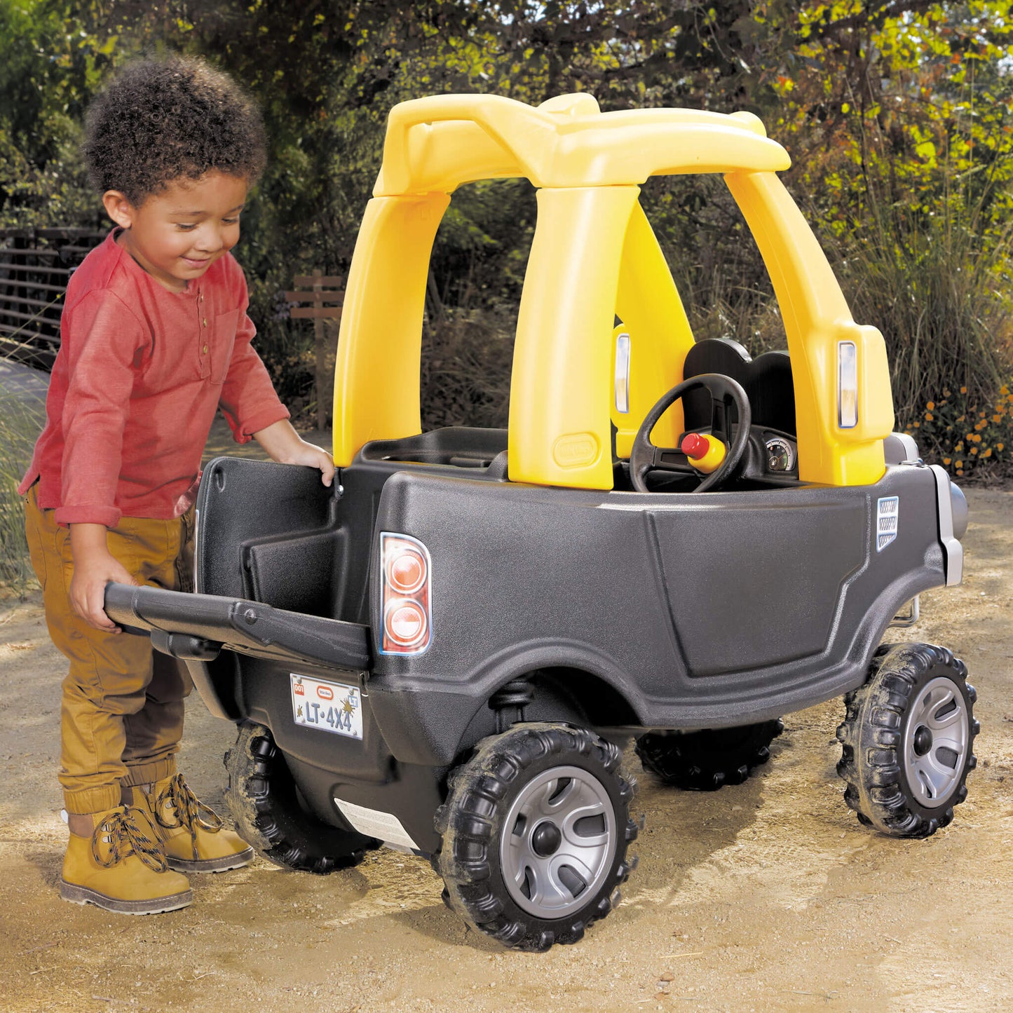 Cozy Truck  Ride-On - with Working Door, Tailgate & Durable Wheels