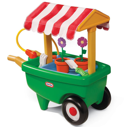 2-in-1 Garden Cart & Wheelbarrow  C Gardening Playset