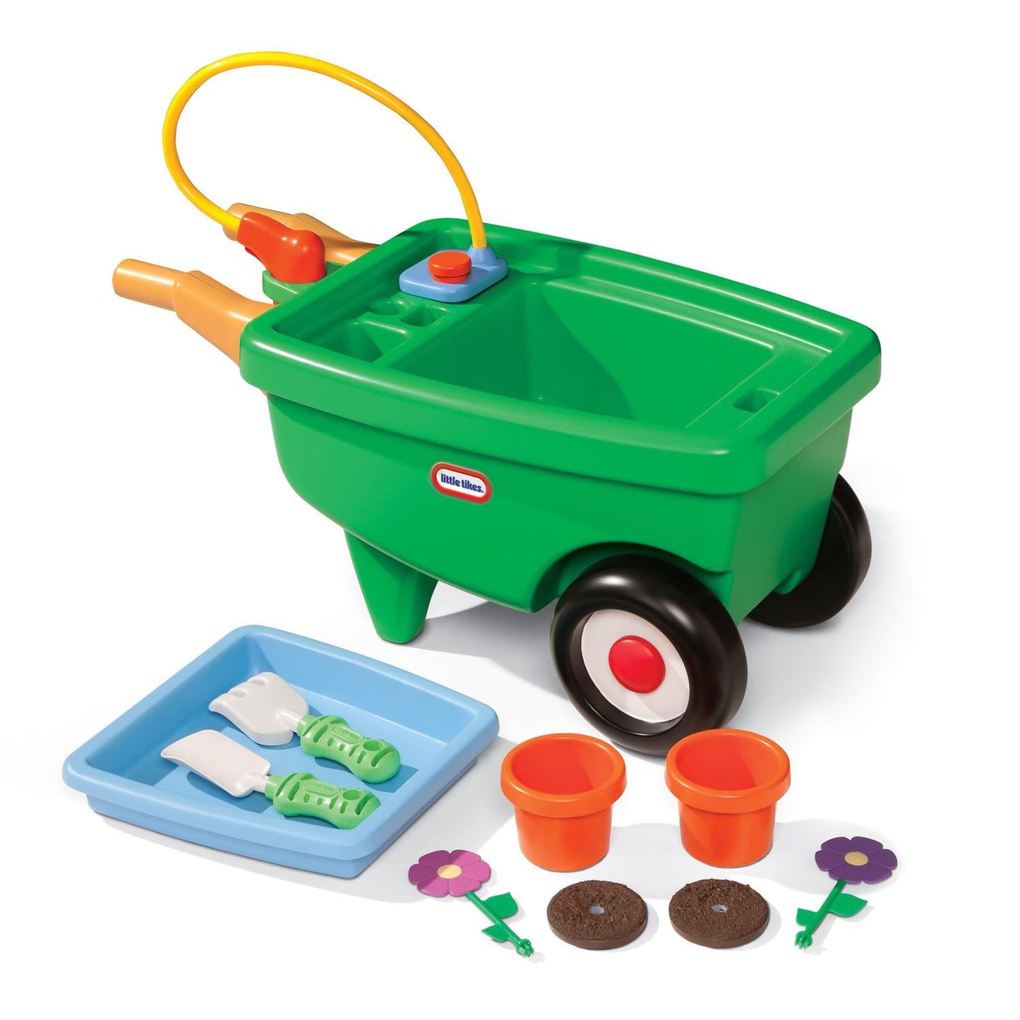 2-in-1 Garden Cart & Wheelbarrow  C Gardening Playset