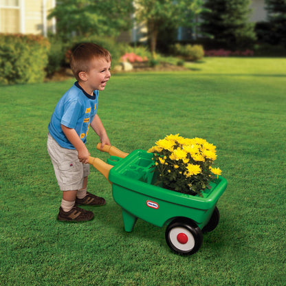 2-in-1 Garden Cart & Wheelbarrow  C Gardening Playset