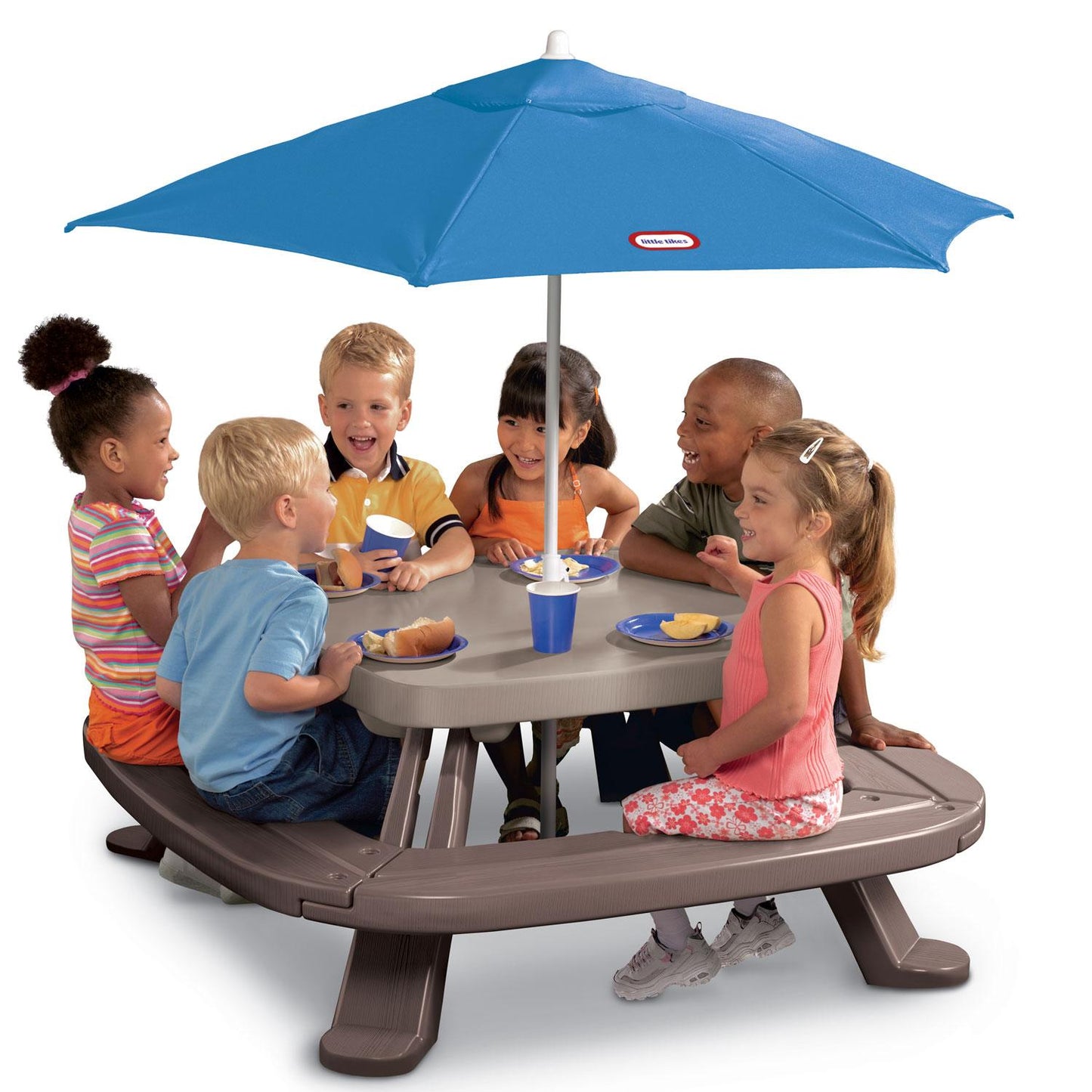 Fold 'n Store  Picnic Table with Market Umbrella