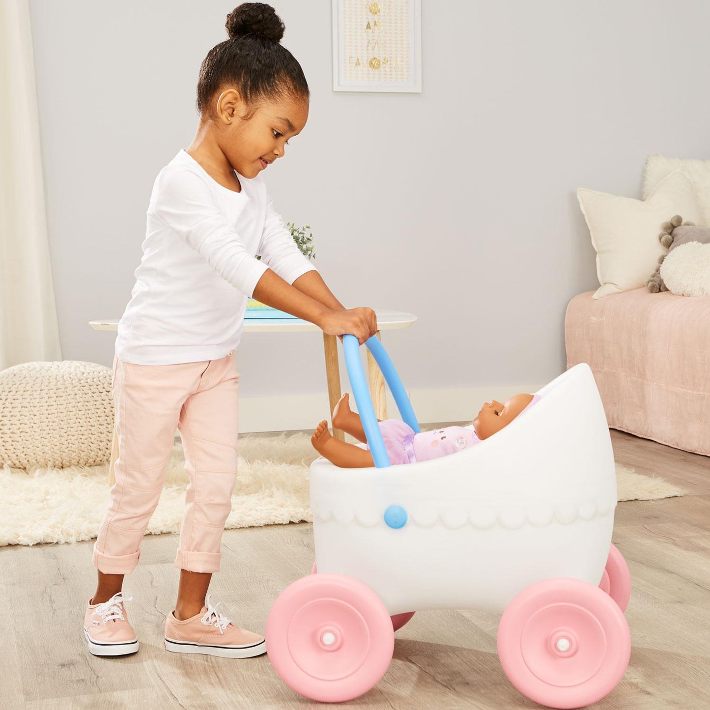 Classic Doll Buggy  C  Stroller for Dolls Up to 18